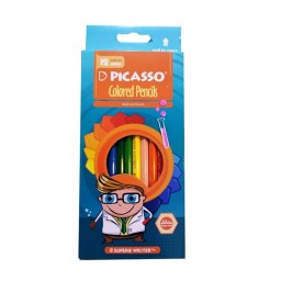 (فروش عمده) 24 بسته مداد رنگی 12 رنگ پیکاسو اصلی Picasso جعبه مقوایی