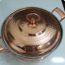 ماهیتابه دربدار مسی 2الی4نفره نانو شده