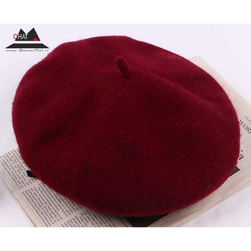 کلاه برت (بِره) beret  زرشکی 