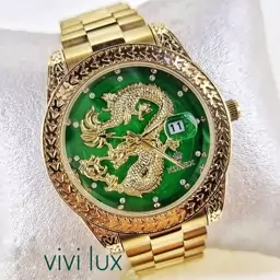 ساعت  مردانه رولکس دراگون برجسته حکاکی بالاترین کیفیت وارداتی AAA   قفل تاج دار Rolex Dragon