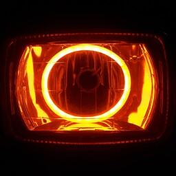 لامپ نئون چراغ جلوی موتور هندا رنگ نارنجی 