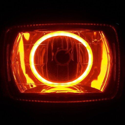 لامپ نئون چراغ جلوی موتور هندا رنگ نارنجی 