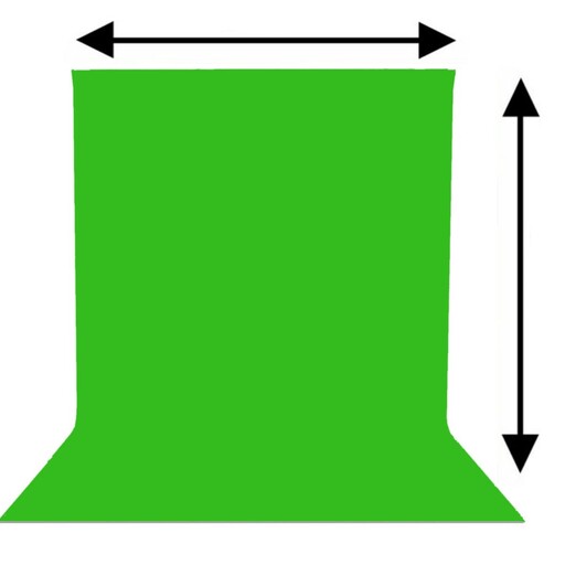 پرده سبز سایز  1 متر(عرض) در 2متر(ارتفاع)متر (فون عکاسی)