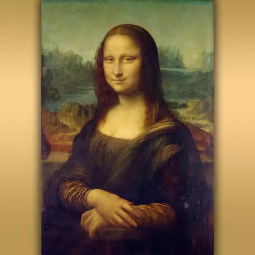 تابلو شاسی طرح نقاشی مونالیزا اثر لئوناردو داوینچی Mona Lisa