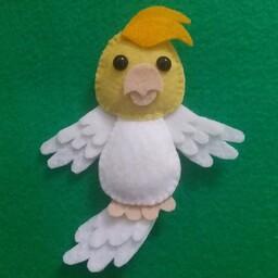 عروسک نمدی پرنده عروس هلندی بسیار زیبا مناسب برای کودکان با رنگ های مختلف           
