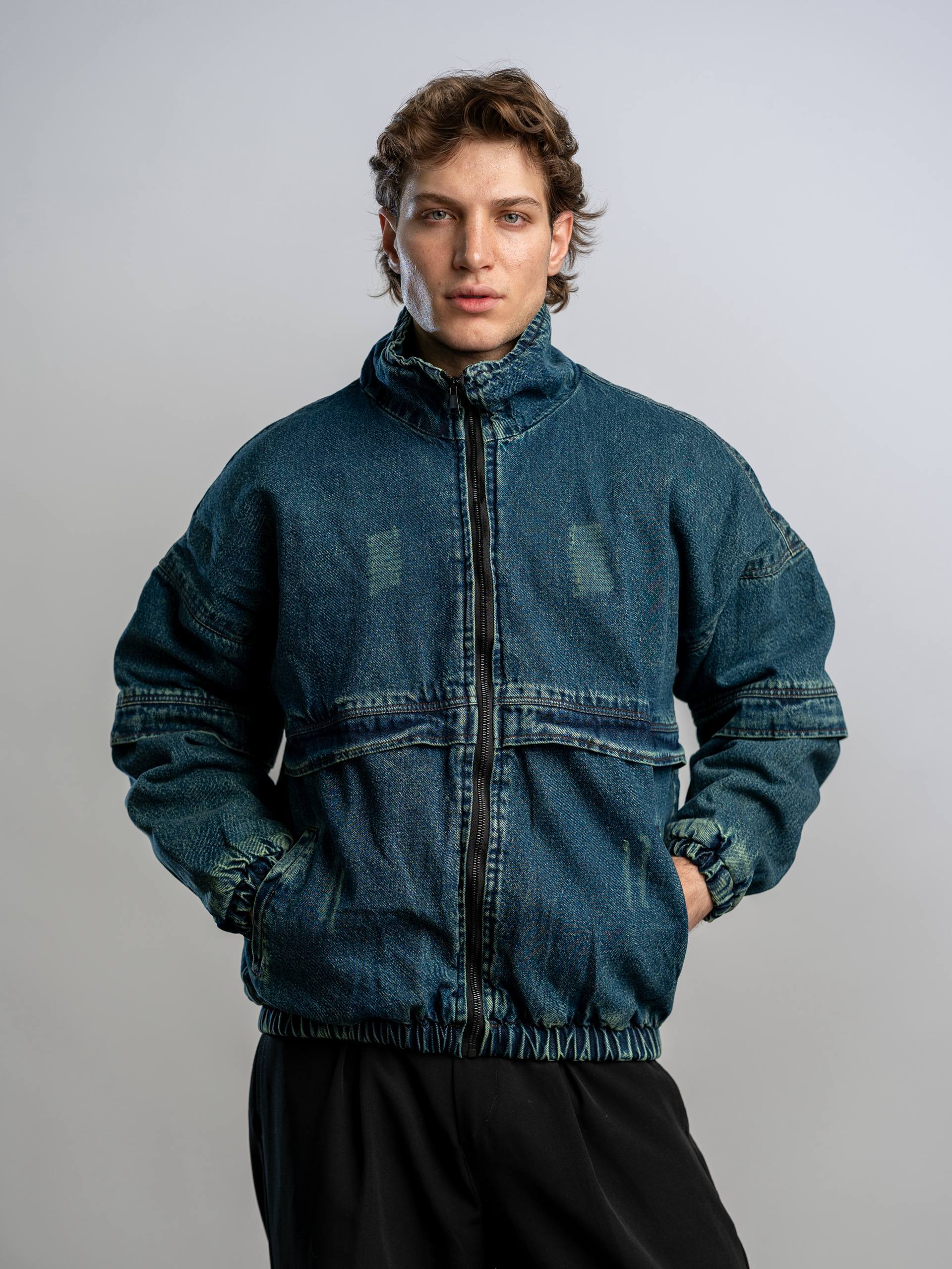 Glass wool lined denim jacket