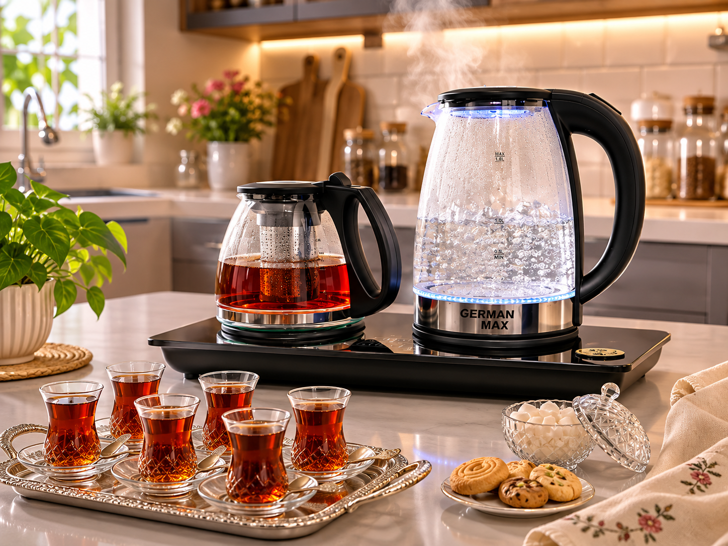 German Max Side-by-Side Tea Maker