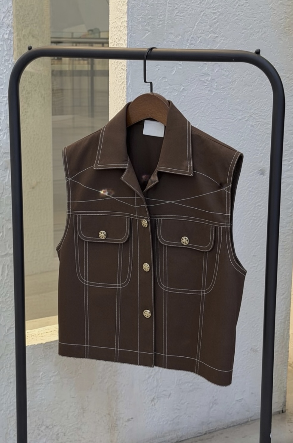 Ava Brown Vest Jean