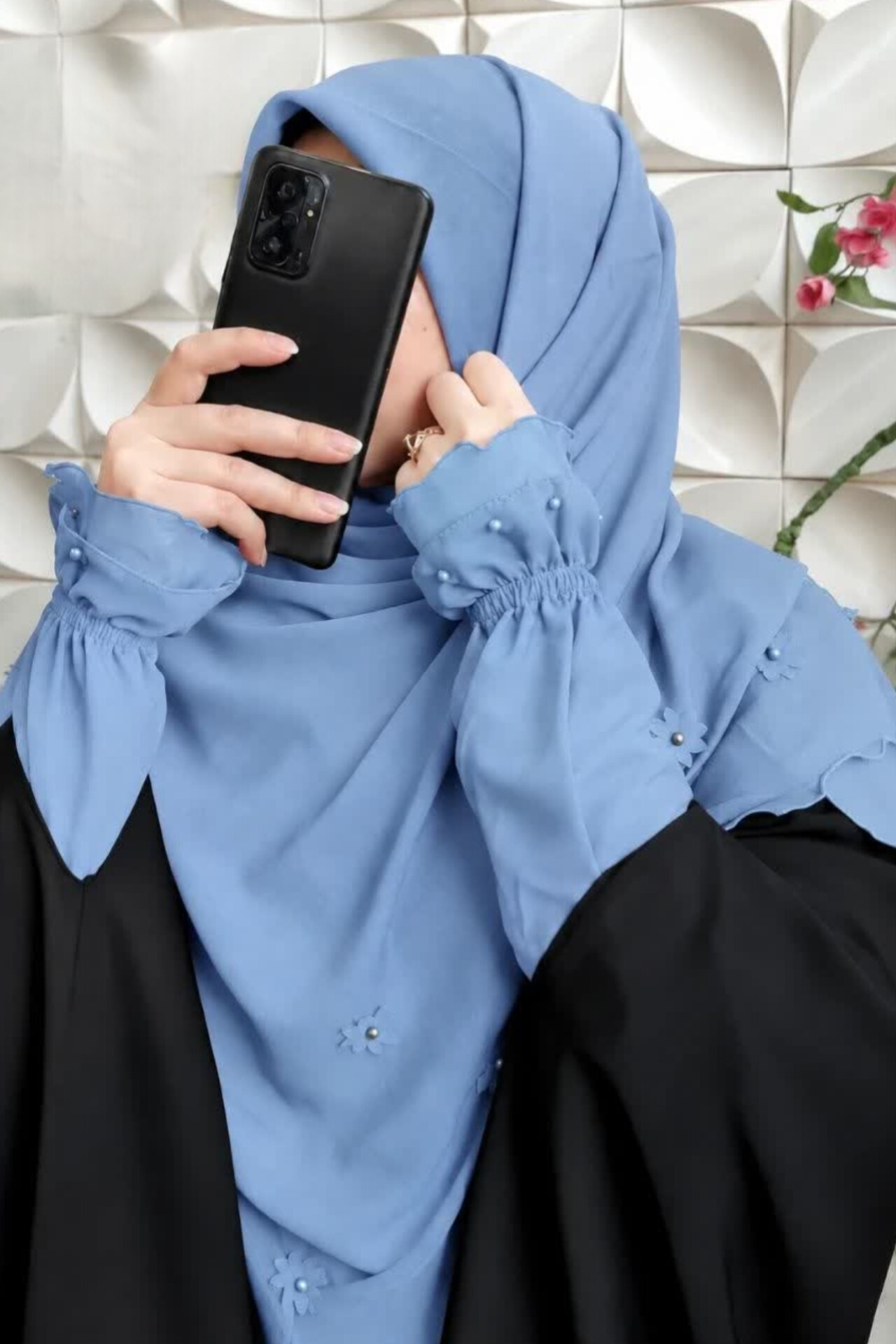 طقم معاصم وحجاب للمناسبات