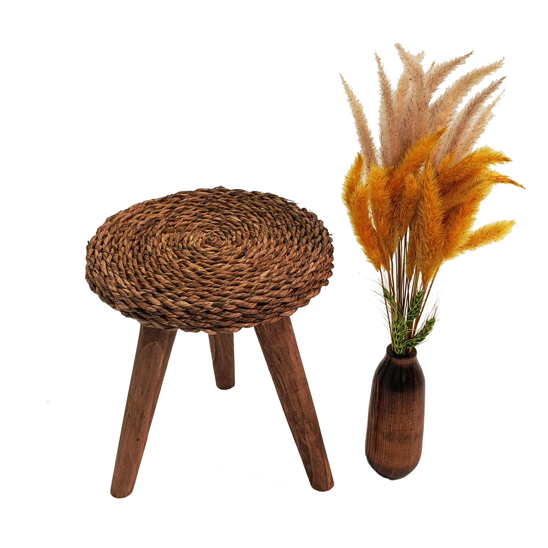 Mahda 30 cm wicker plant stand