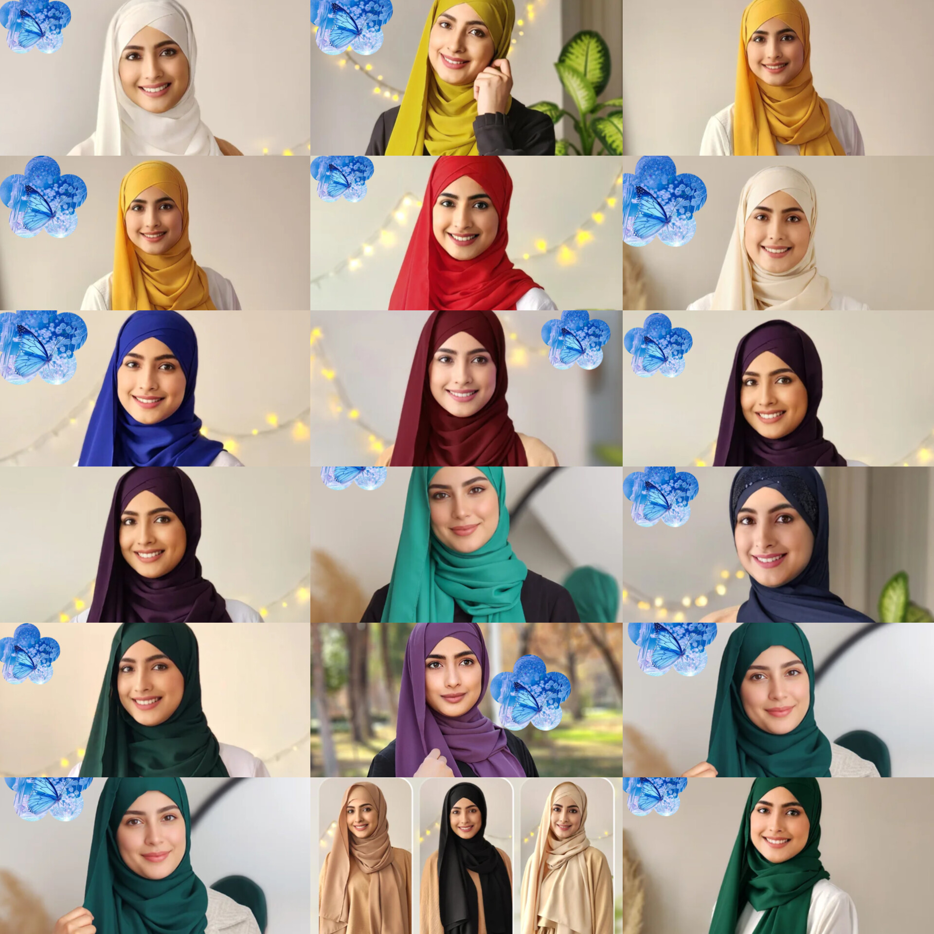 Premium First-Grade Chiffon Crepe Shawl Headband