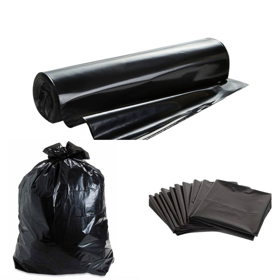 Black trash bags by weight (per kg)