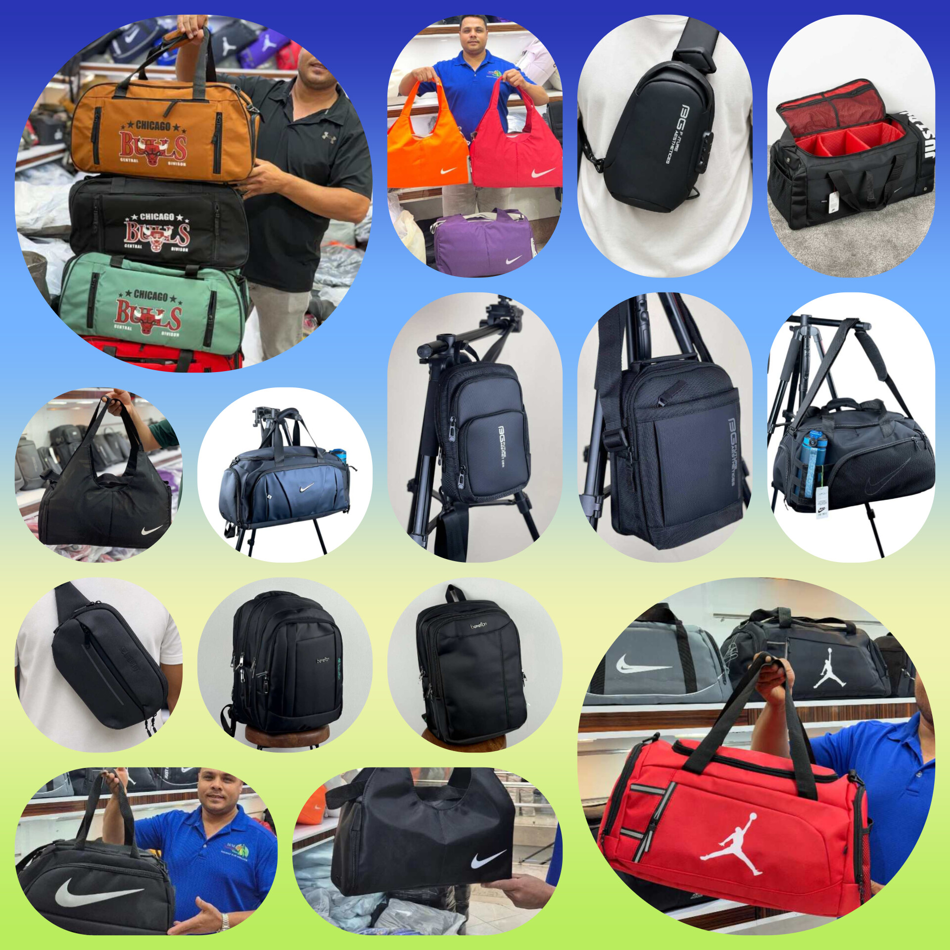 Shoulder bags, Tabriz leather backpacks, imported canvas