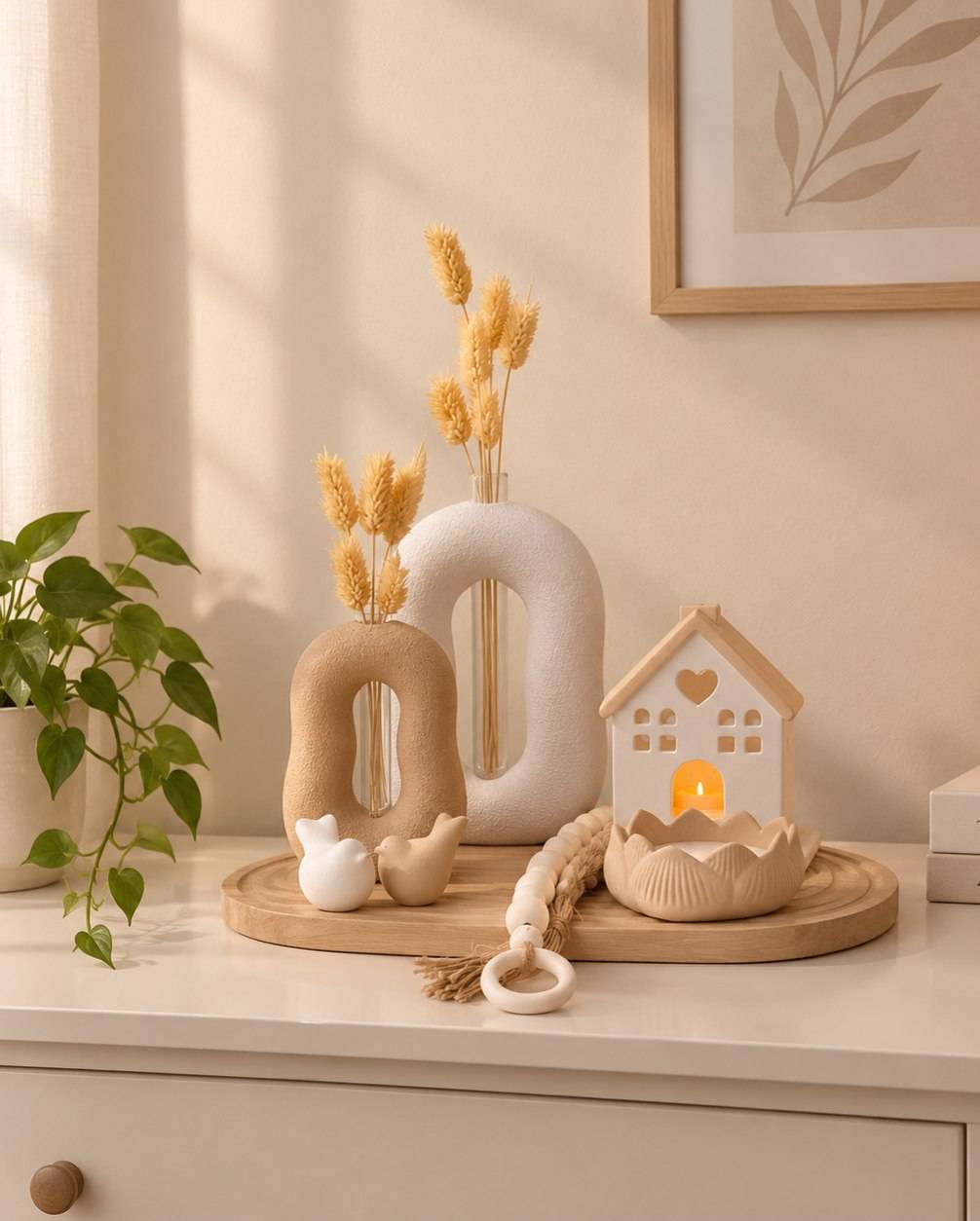 Decorative set (home decor ornamentation set).