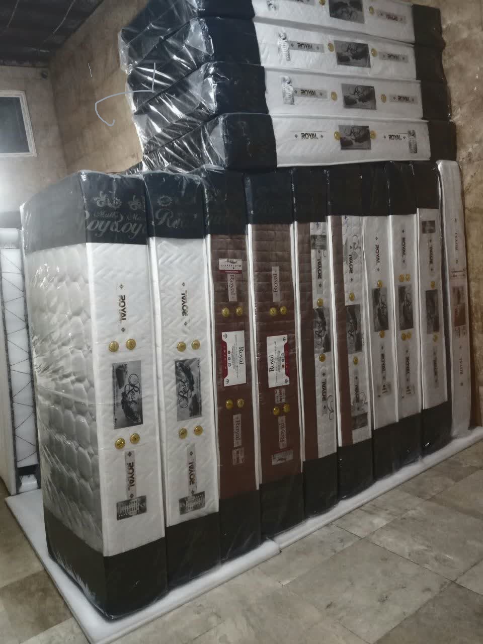Royal single-person medical spring mattress, size 90x200, with warranty (freight collect)