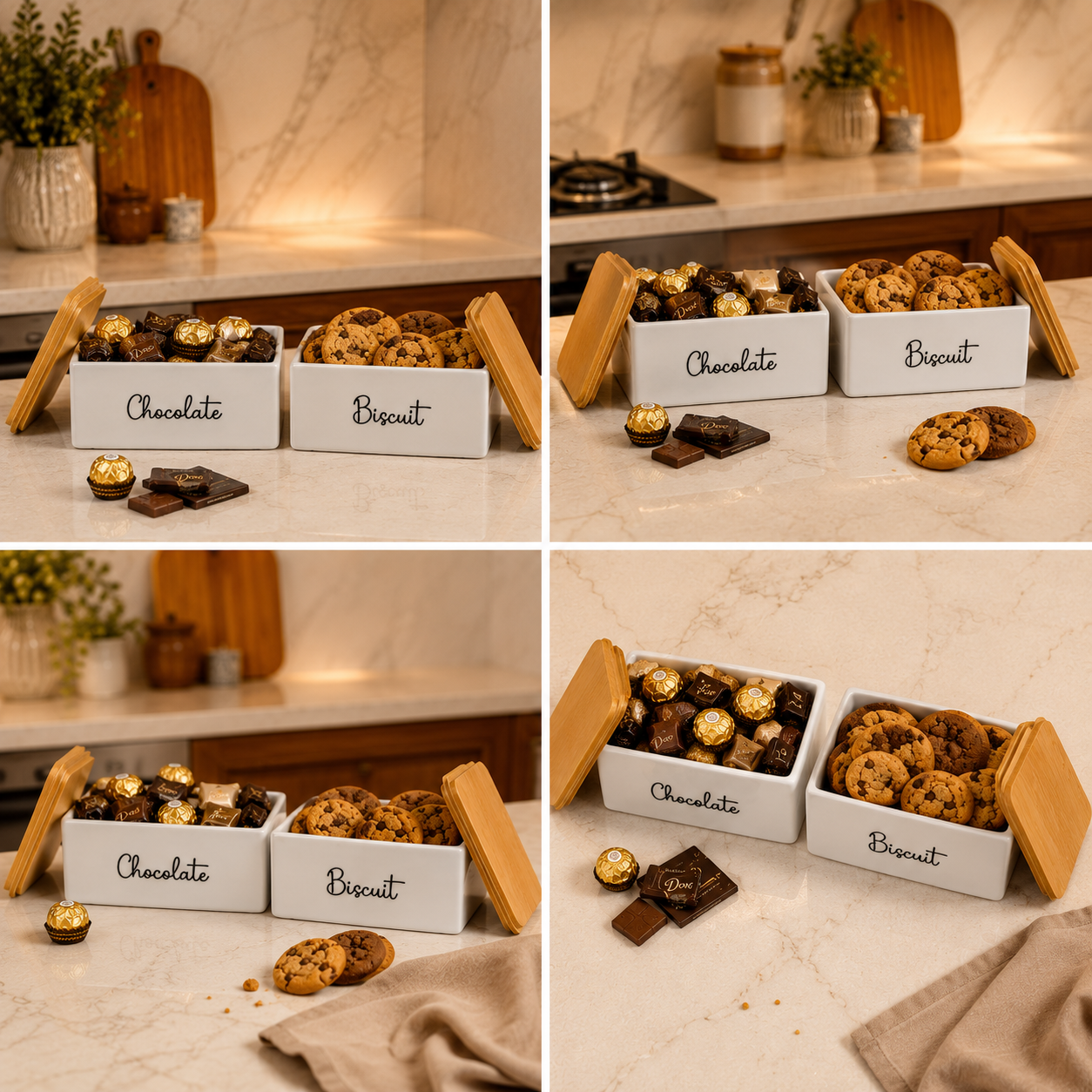 Square ceramic candy/cookie dish