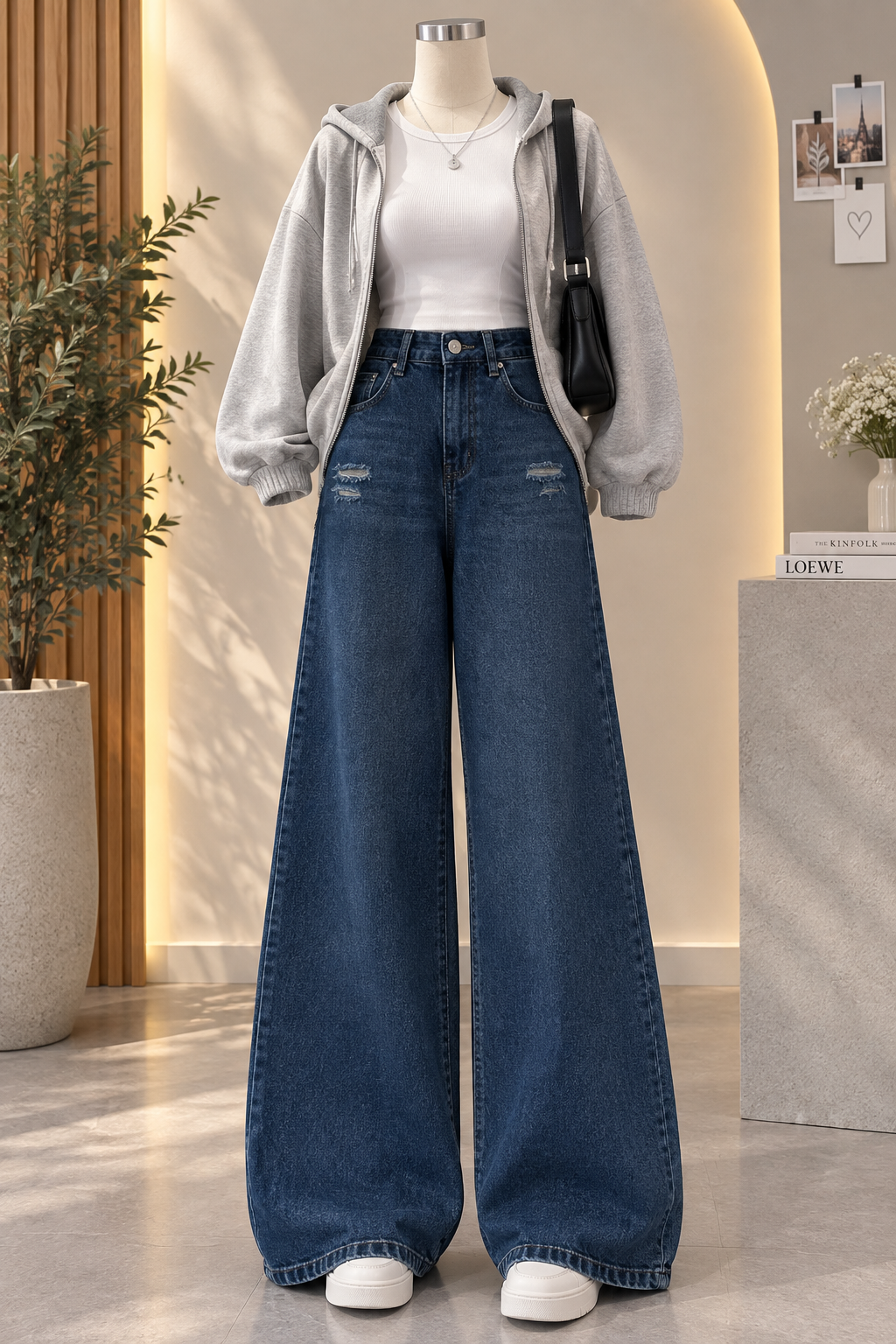 Baggy and flare jeans