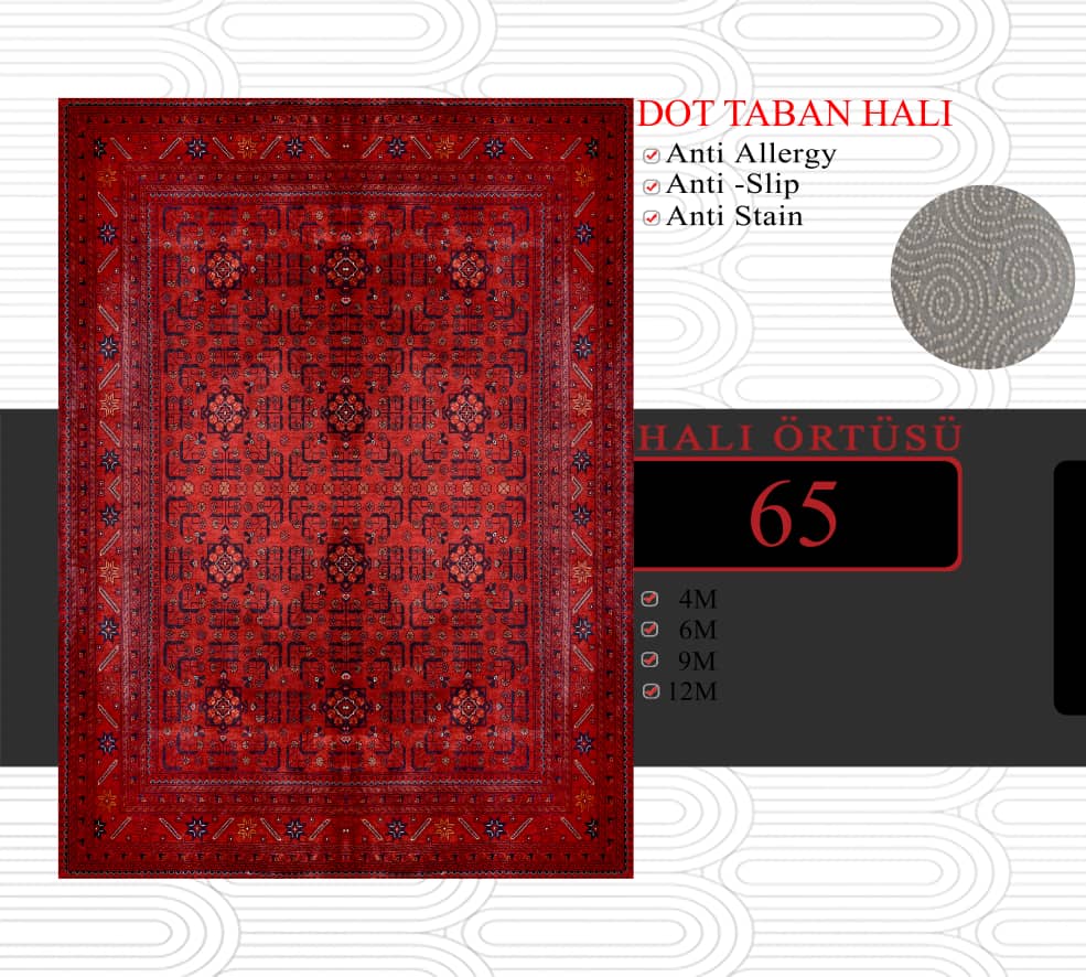 فرشینه کناره درجه یک 100*300 سانت همراه ضمانت کد 65