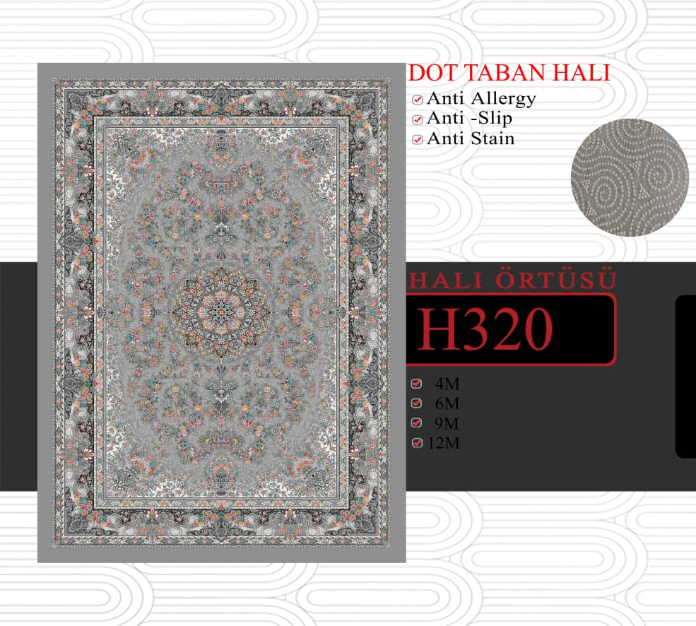 فرشینه کناره درجه یک 100*300 سانت همراه ضمانت کد h320
