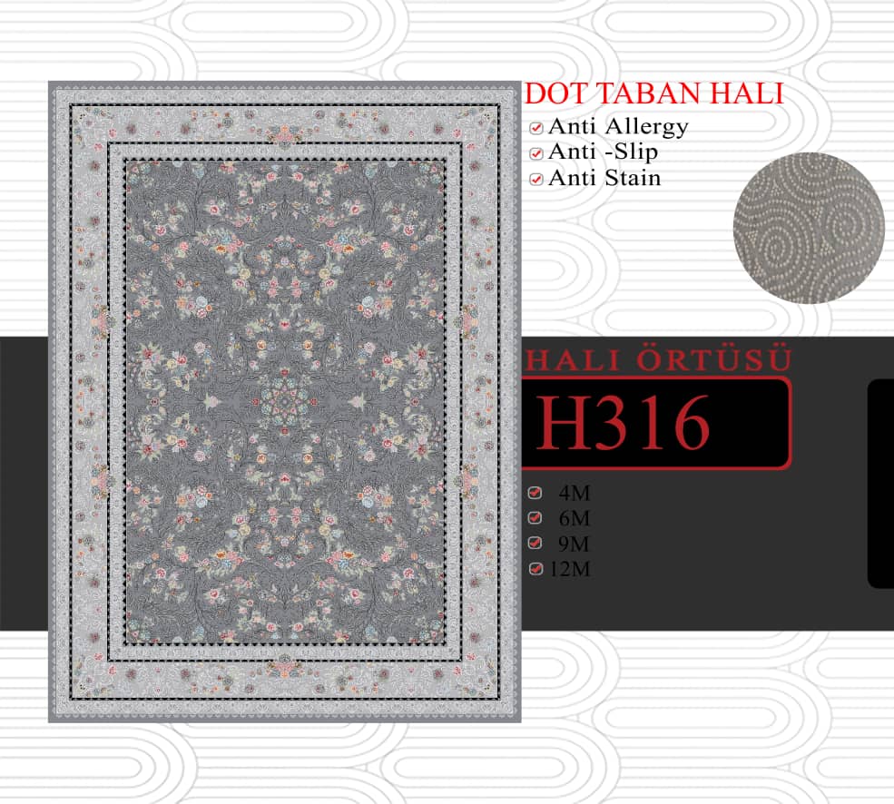 فرشینه کناره درجه یک 100*300 سانت همراه ضمانت کد h316