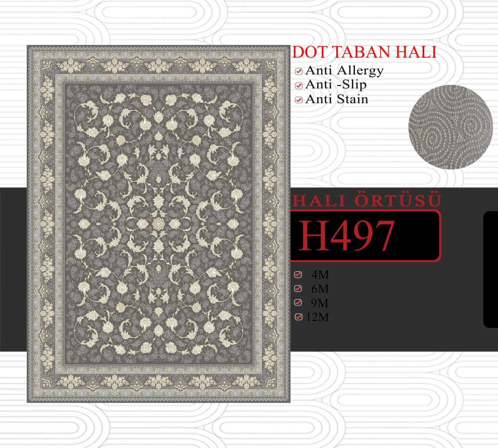 فرشینه کناره درجه یک 100*400 سانت ضدلک کد h497