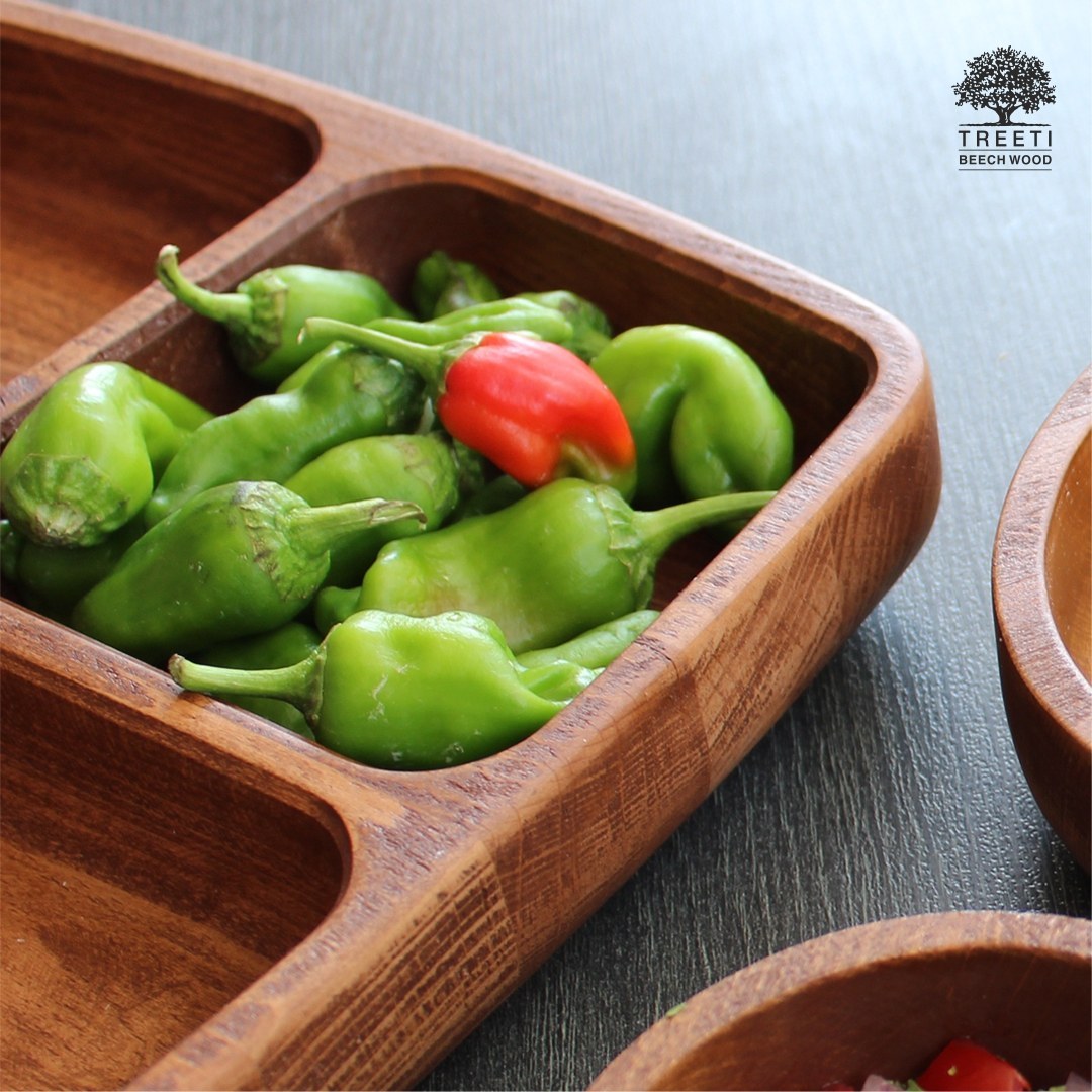 اردوخوری چهار خانه مربع چوبی برند تریتی