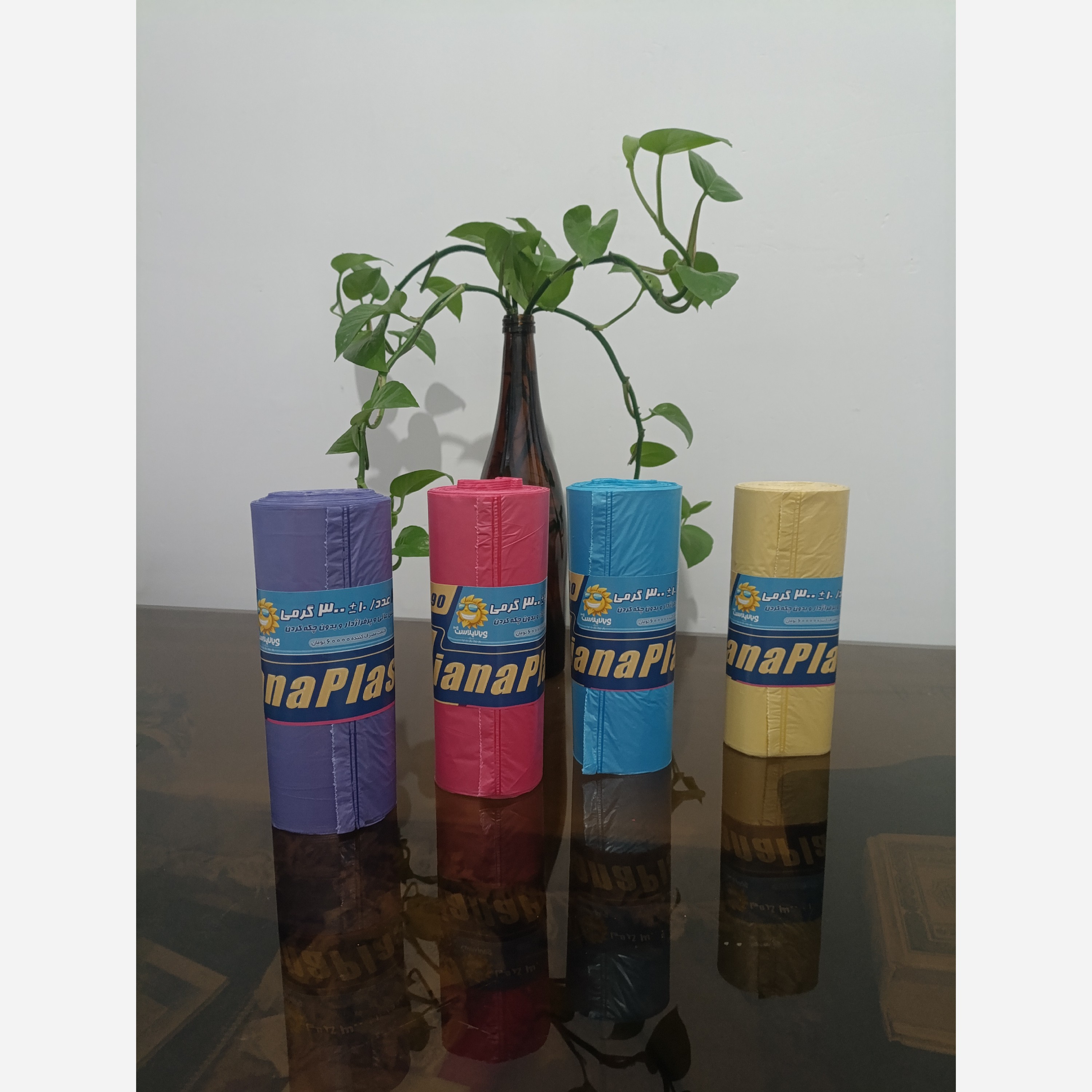 کیسه زباله رولی سایز 70*90 در پنج رنگ جذاب