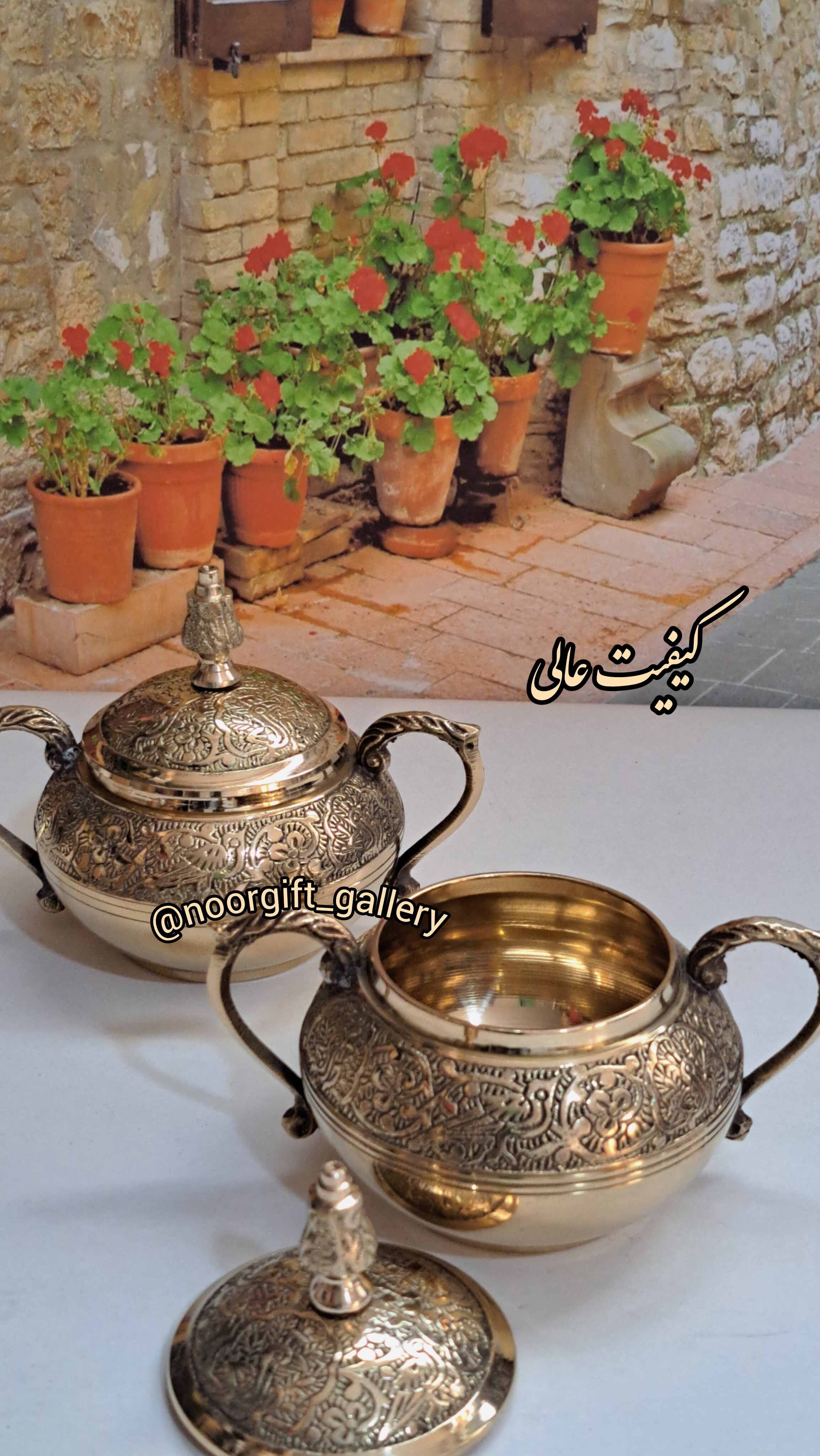 قندان برنز طرح طاووس – قندان تکعددی با کیفیت