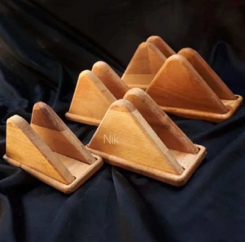 جا دستمال رومیزی چوبی