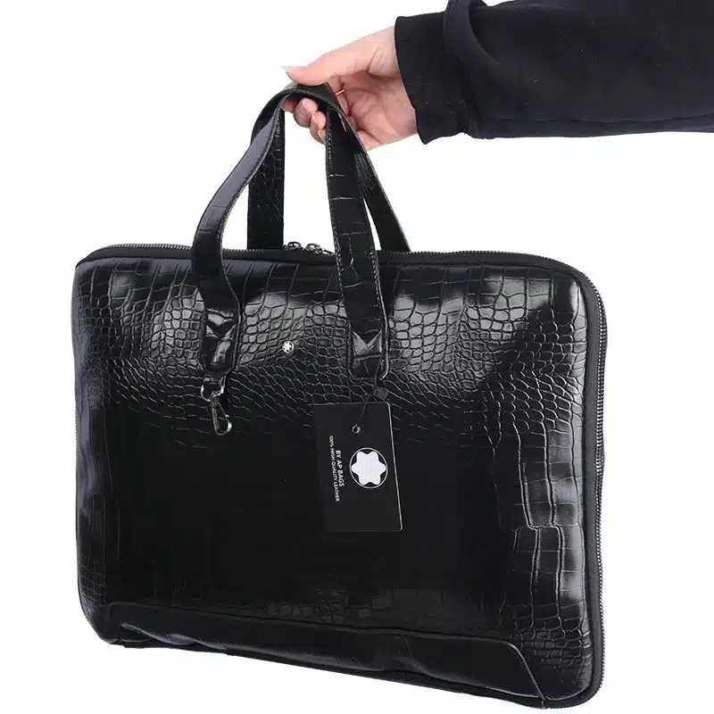کیف اداری مردانه چرمی مونت بلانک کد 2233 با کیفیت بالا
