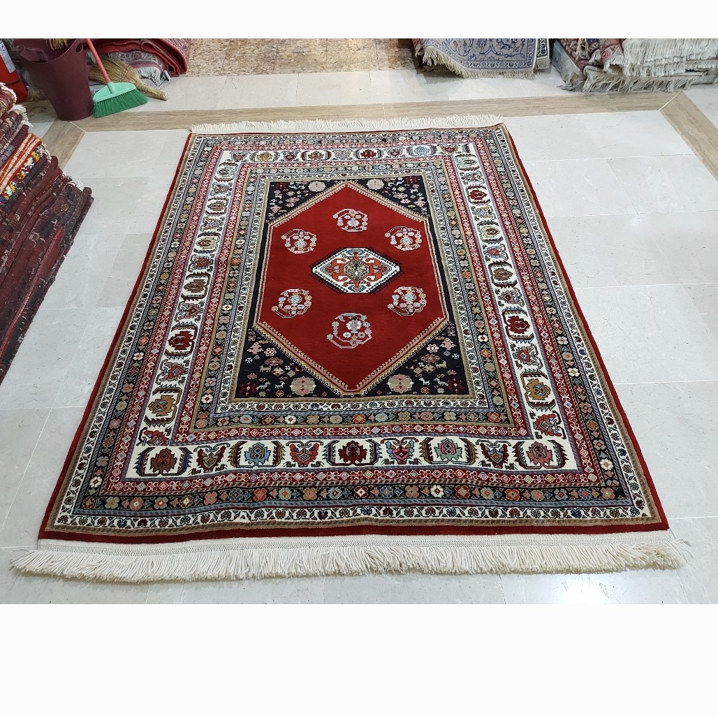 سجادة قشقائية يدوية الصنع من شيراز صوف 200×150 سنتيمتر