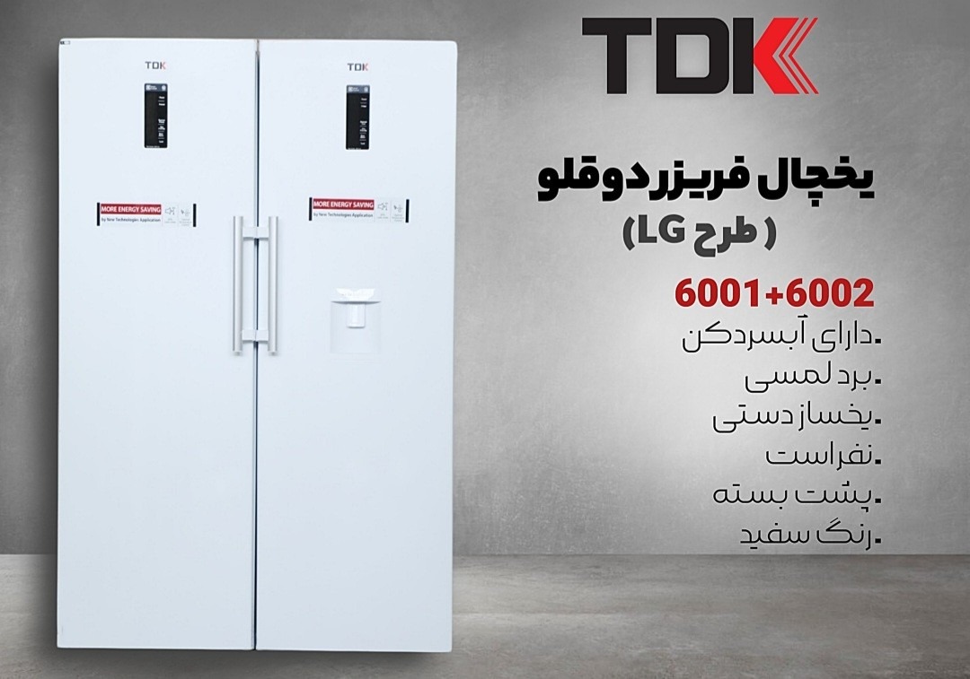 Twin TDK Refrigerator with LG Design and Water Dispenser