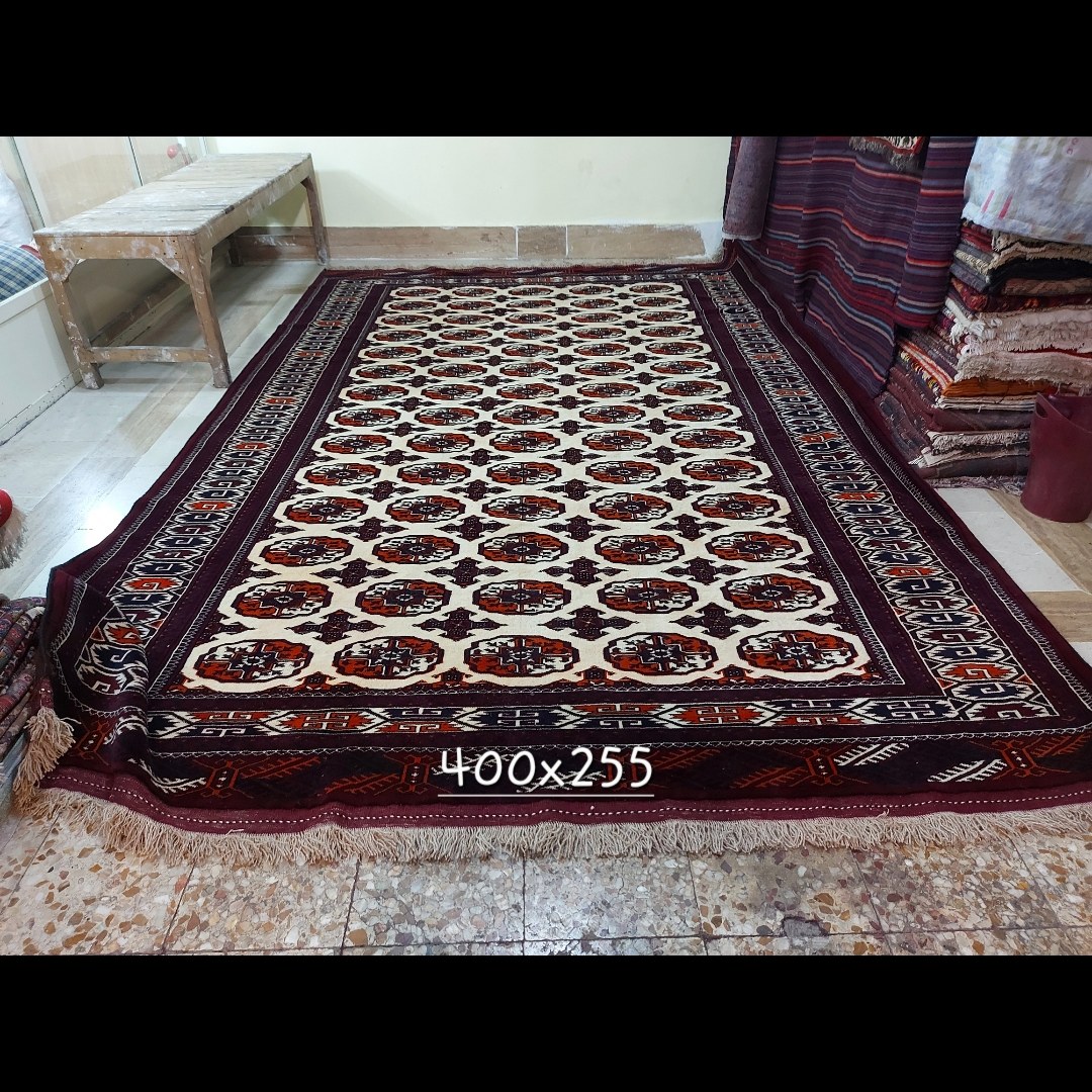 سجادة يدوية عشائرية عالية الجودة كبيرة