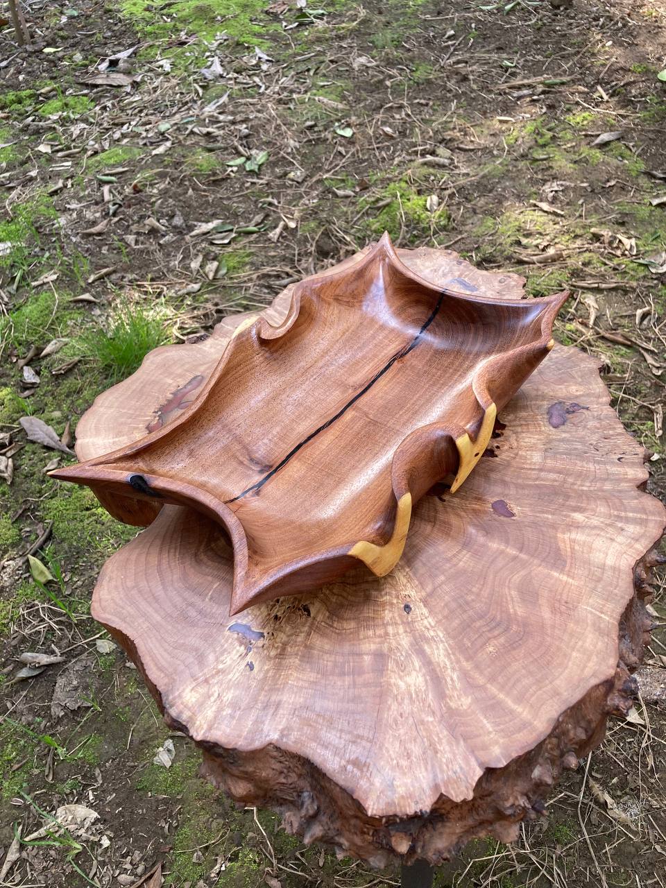 ظرف چوبی دستساز از چوب کهور